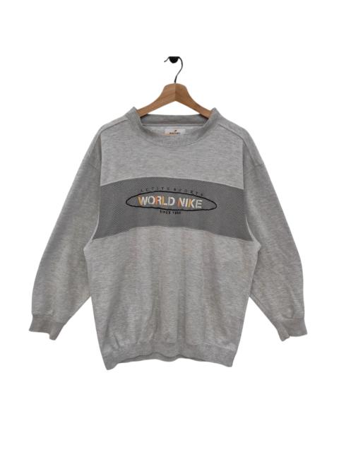 Other Designers Vintage Nike World Mesh Panel Crewneck Athletic Streetwear