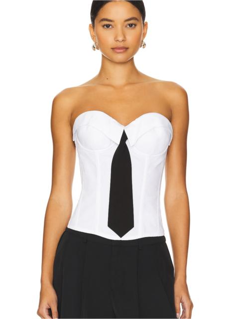 GUIZIO Chrys Pinstripe Corset