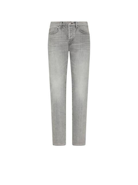TOM FORD GREY STRETCH STRAIGHT FIT DENIM