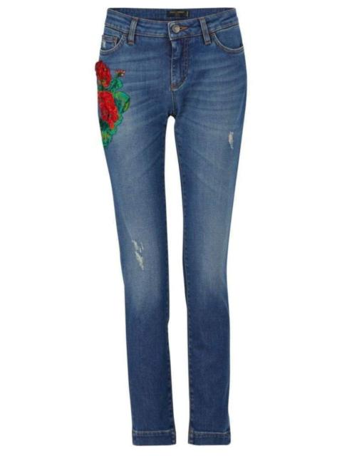 Dolce & Gabbana Embroidery Skinny-fit Jeans