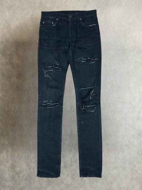 Other Designers Archival Clothing - Fw 2016 Saint laurent D02 ‘CRASH’ distressed denim pants