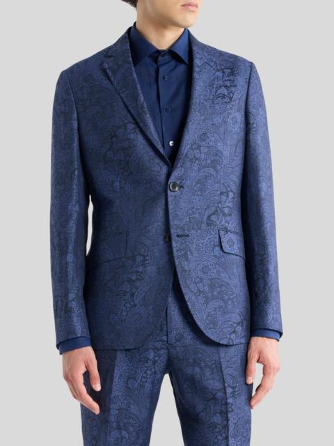 Etro Etro Roma Paisley Linen & Cotton Sport Coat in Blue at Nordstrom