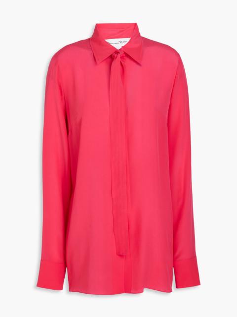 Oscar de la Renta Silk crepe de chine blouse