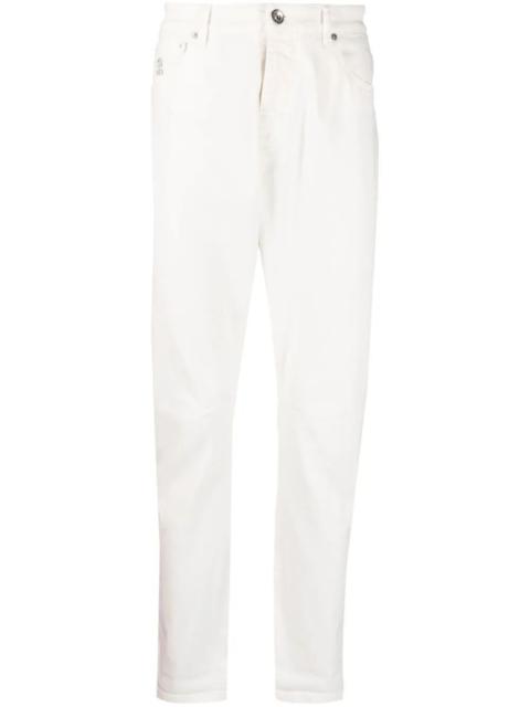 Brunello Cucinelli Men Dyed Denim Trousers Jeans