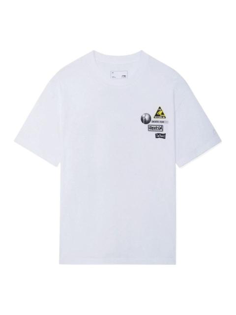 Li-Ning Li-Ning Skate For Freedom Graphic Loose Fit T-shirt 'White' AHSS301-3