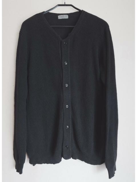 Yohji Yamamoto yohji yamamoto Yamamoto Yohji main line black cotton knitted sweater cardigan