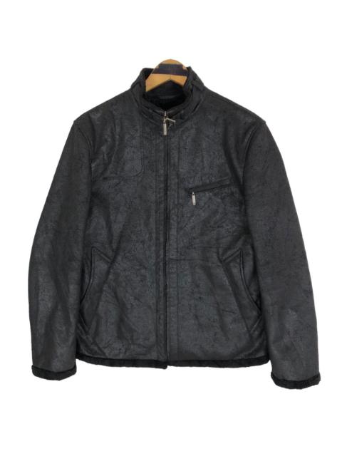 Burberry Burberry Black Label Synthetic Leather Rider Jacket