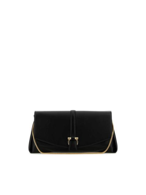 FERRAGAMO Ferragamo Black Leather Large Crossbody Bag