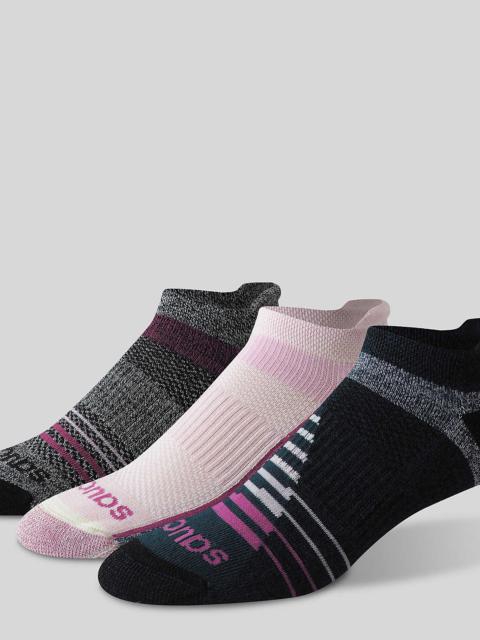 Saucony Inferno Merino Wool Blend No Show 3-Pack Sock