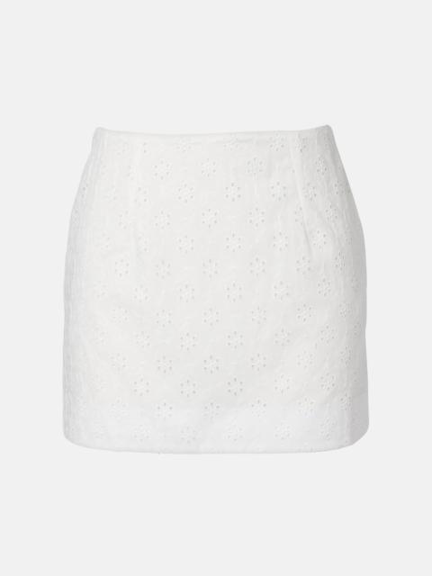 FAITHFULL Loma broderie anglaise miniskirt