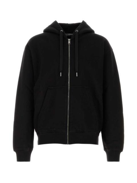 Dolce & Gabbana Dolce & Gabbana Men Black Cotton Sweatshirt