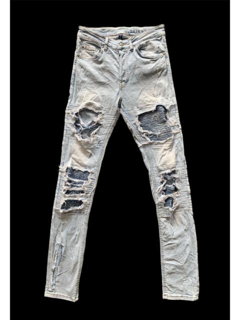 Other Designers Distressed Denim - H&M Skinny Distressed Biker Denim