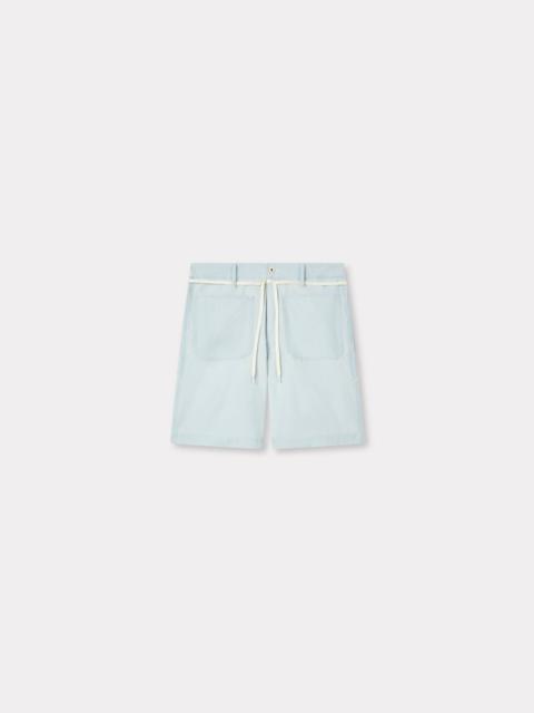 KENZO Lace straight short in stone bleach chambray