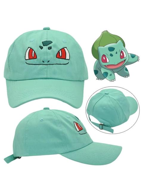 Other Designers Japanese Cartoon Cute Y2K Anime Green Pokemon Bulbasaur Baseball Cap