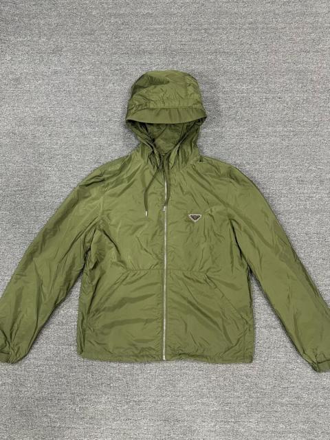 Prada Prada Prada Re-Nylon Hooded Zip-Up Jacket