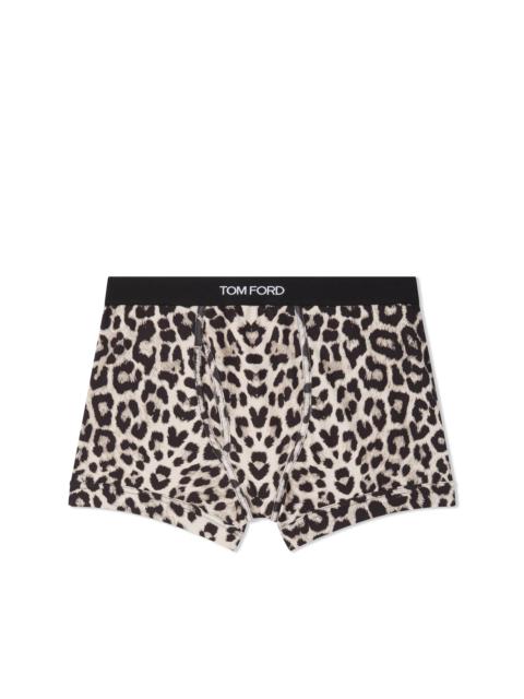 TOM FORD SNOW LEOPARD COTTON BOXER BRIEFS