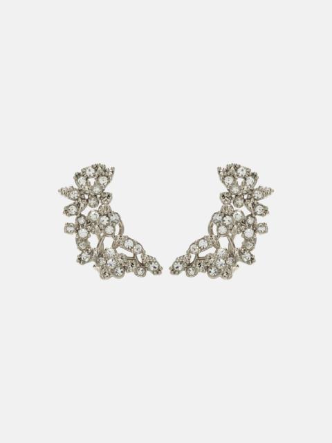Jil Sander Crystal-embellished ear climbers