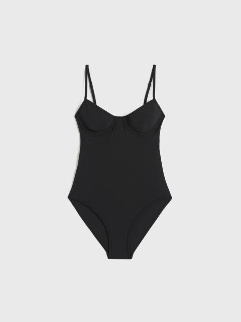 Totême Half-cup swimsuit black