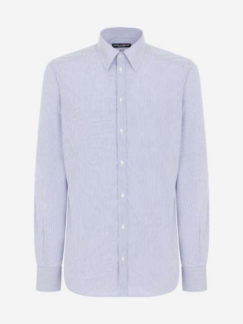 Dolce & Gabbana Striped cotton Martini-fit shirt
