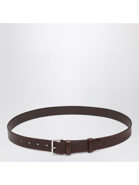 Prada Prada Ebony Colour Belt In Aged Leather Men