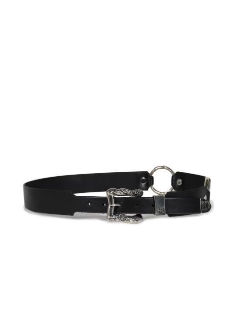 Enfants Riches Déprimés CLASSIC ROSE DOUBLE RING BELT / BLK