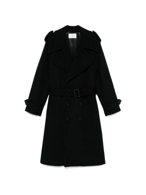 felt trench coat