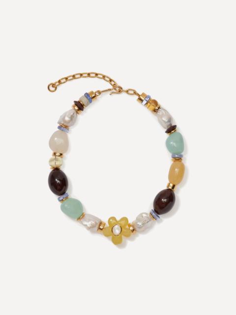 LIZZIE FORTUNATO Gold-Plated Mistflower Bead Necklace
