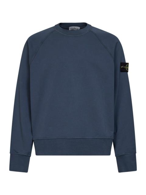 Stone Island Stone Island Men Slate Blue Cotton Crewneck Sweatshirt