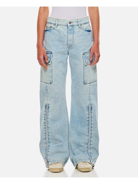 Stella McCartney Stella Mccartney Women Front Zip Cargo Denim