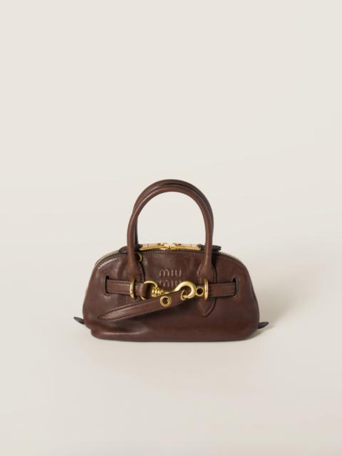 Miu Miu Aventure mini nappa leather bag