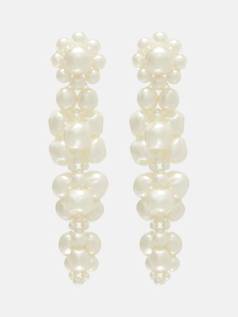 Simone Rocha Drip faux pearl drop earrings