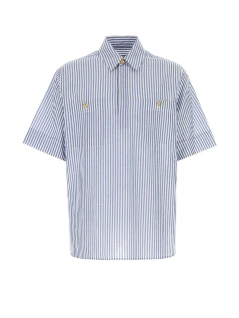 Valentino Valentino Garavani Men Embroidered Cotton Blend Shirt