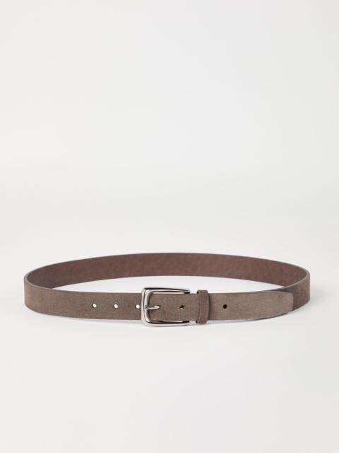 Brunello Cucinelli Braided reversed leather belt