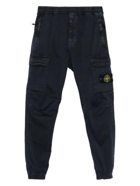 Stone Island Stone Island Men Logo Cotton Cargo Trousers