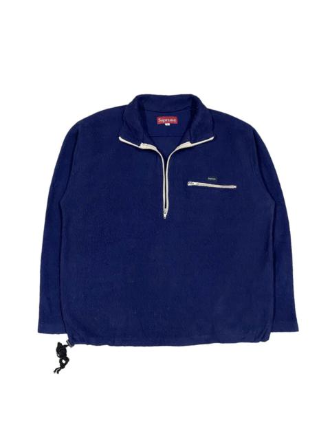 Vtg🔥Supreme Half Zipper Pullover Fleece Purple Jacket Usa