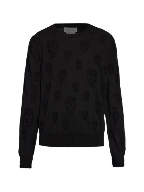 Alexander McQueen SKULL-PATTERN SWEATER
