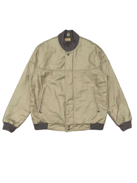 Other Designers Issey Miyake - Vintage Brown by 2-Tacs Wool Bomber Jacket