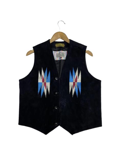 Other Designers Navajo Native suede leather vest