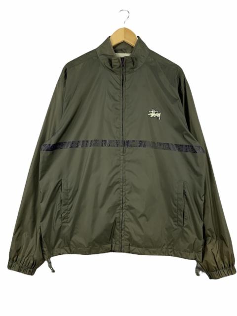 Other Designers Vintage - Stussy Windbreaker Full Zipper Jacket Grey Large