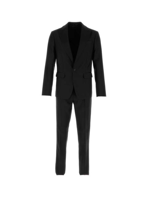 DSQUARED2 Dsquared Men Black Virgin Wool Blend London Suit