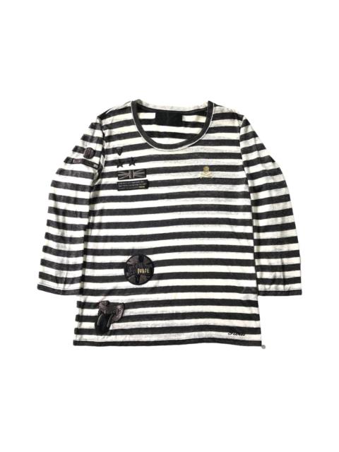 Other Designers Roen Mastermind Skull Stripes Sex Punk Patches Tshirt