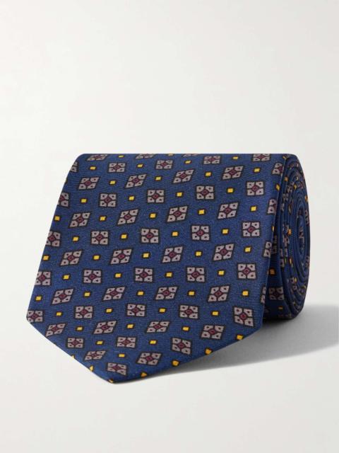 8cm Printed Silk Tie