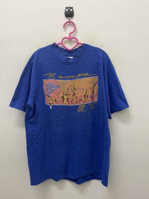 Other Designers Hanes - Rare 80s Vintage HARVEST CLASSIC RUN Nampa 1986 Promo Tee
