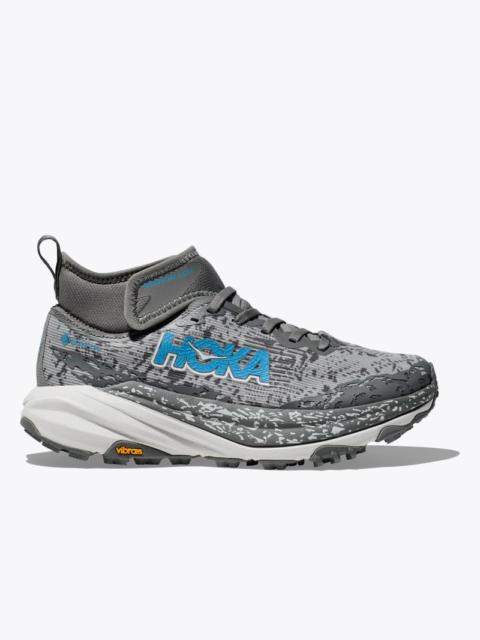 HOKA Women's Speedgoat 6 Mid GTX Shoes in Asteroid/Cosmic Grey