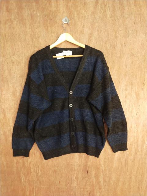 Other Designers Cardigan - Jez-It black blue stripe cardigan knitwear #S059