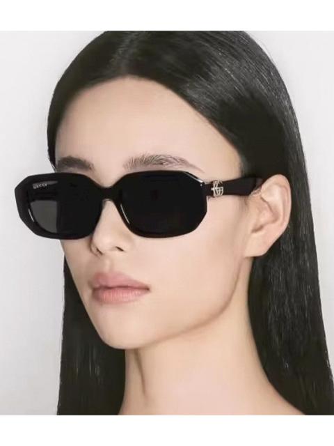 GUCCI NEW GUCCI GG1535S 001 GEOMETRIC BLACK WOMEN SUNGLASSES