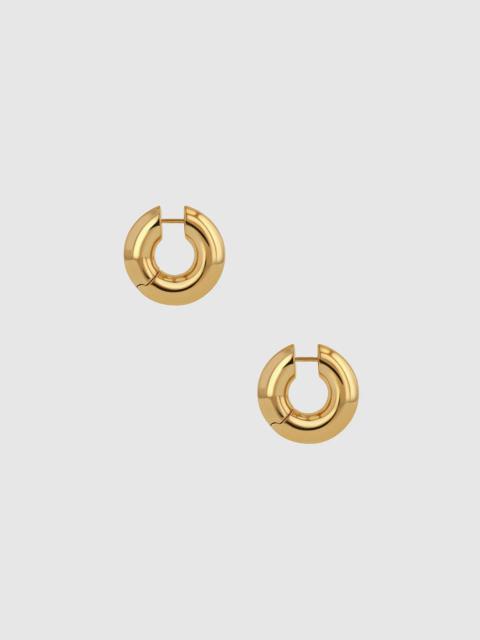 ANINE BING Small Bold Link Hoops - Gold