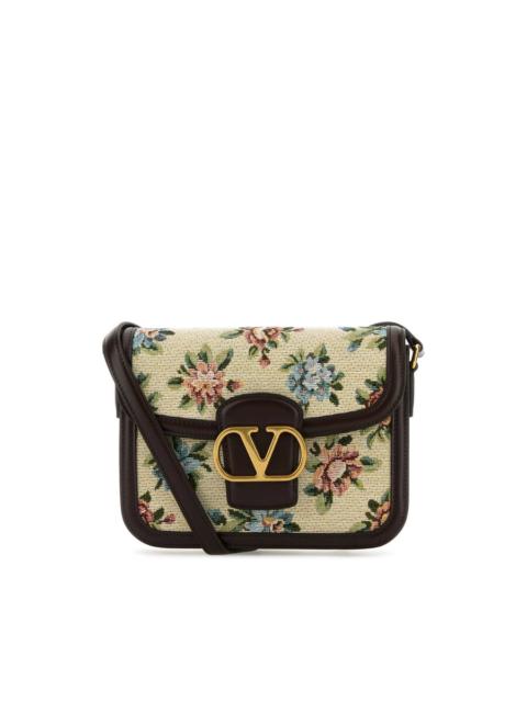 Valentino Valentino Garavani Embroidered Fabric 9to5 Crossbody Bag