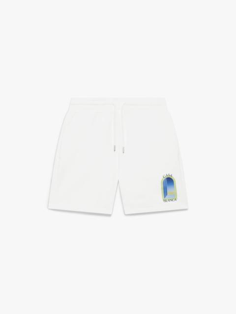 CASABLANCA White L'Arche Sweatshorts | Casablanca Paris
