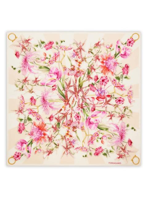 FERRAGAMO Ferragamo Women Printed Silk Foulard